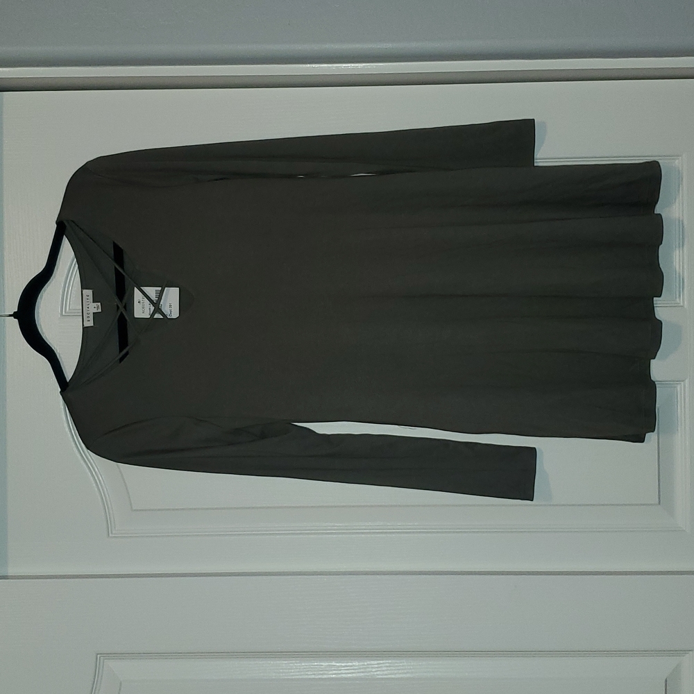 NWT Socialite midi dress w pockets- olive green- small